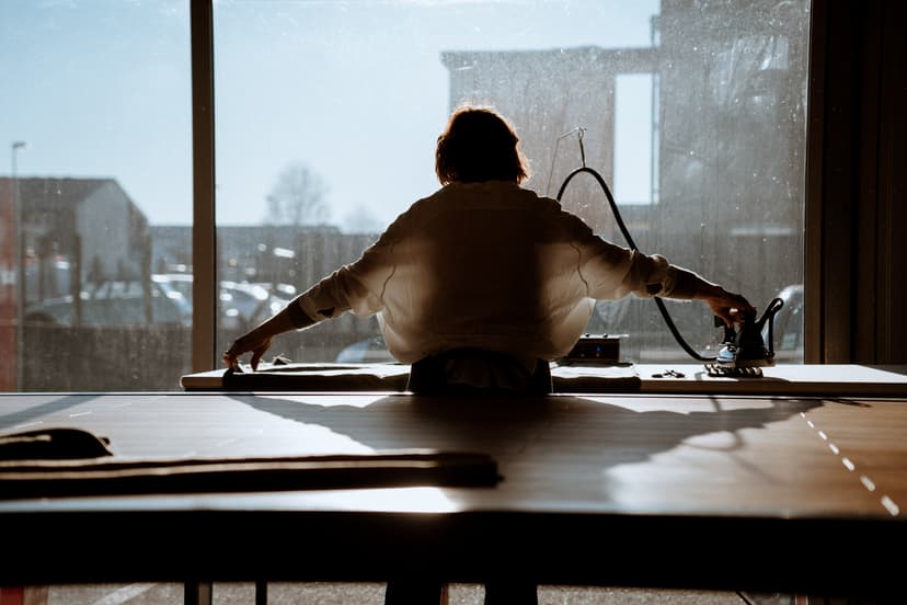Maison Hellard linen on the loom